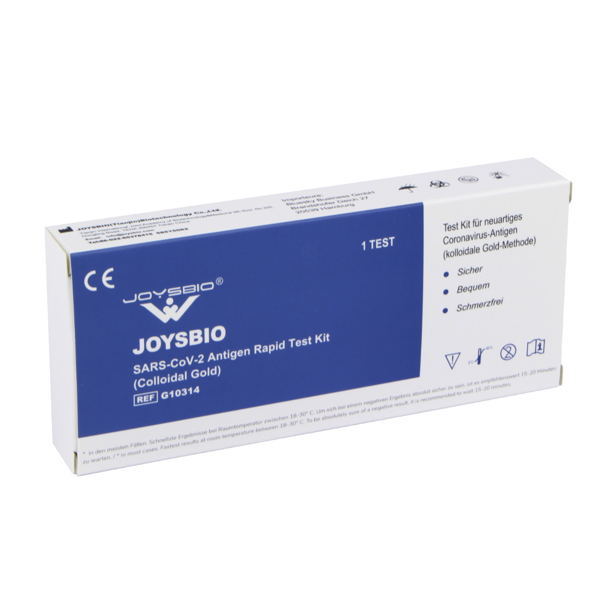 Slinný test JOYSBIO SARS-CoV-2 Antigen Rapid Test Kit, 528 ks
